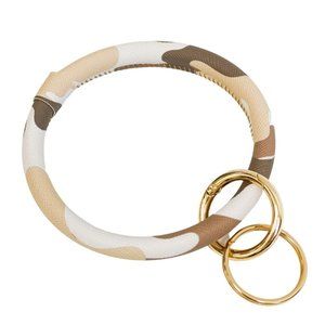 NWOT Tan Camo Bangle Key Ring Bangle